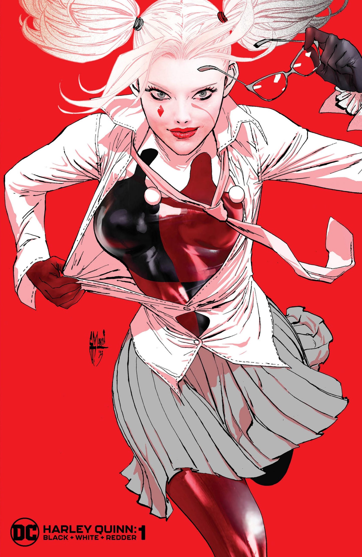 Harley Quinn Black + White + Redder #6