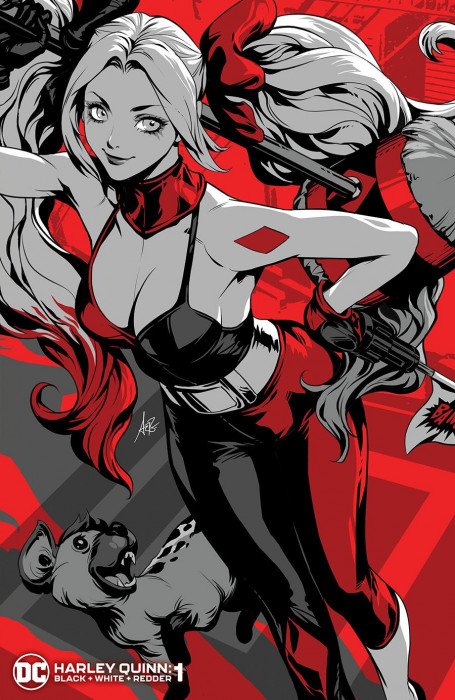 Harley Quinn Black + White + Redder #1