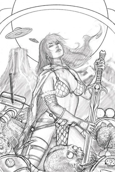 Mars Attacks / Red Sonja #1 1:7 Incentive