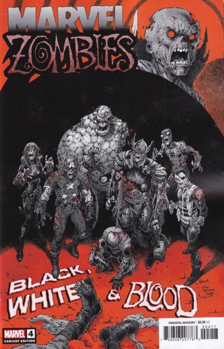 Marvel Zombies Black, White & Blood #4 1:10 Incentive